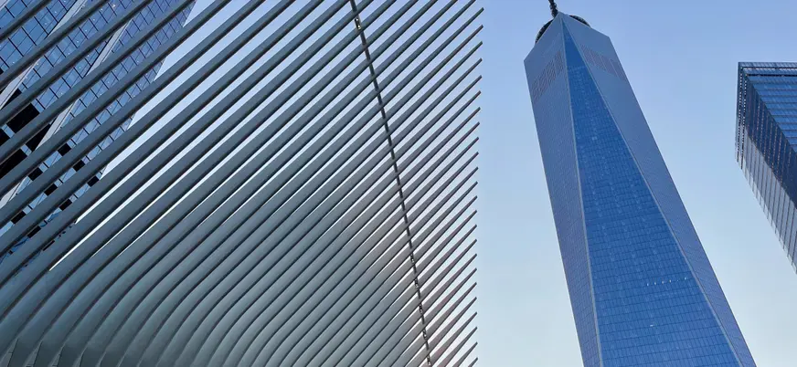 World Trade Center y One World Trade Center en Bajo Manhattan, Nueva York
