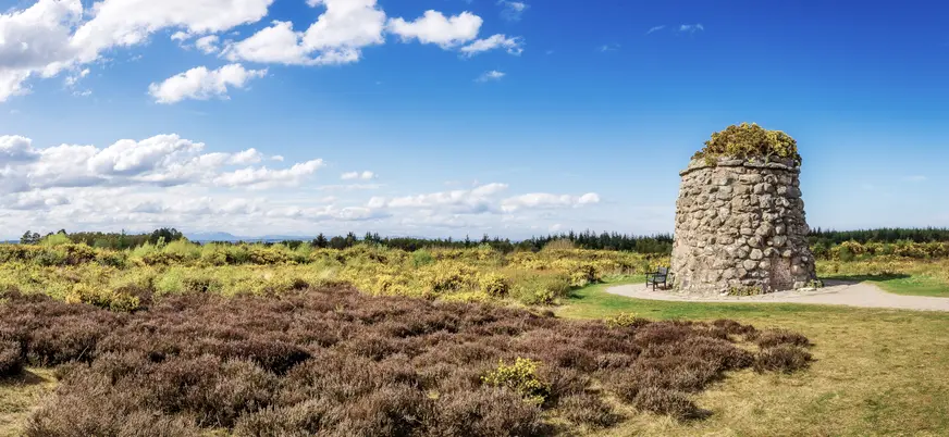 Campo de batalla de Culloden en Escocia, lugar de la derrota de los Jacobitas en 1476