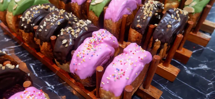 Dulces y postres típicos en una pastelería de Greenwich Village, Nueva York