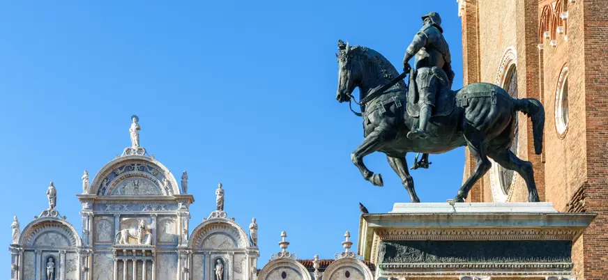 Monumento ecuestre de Bartolomeo Colleoni en Venecia