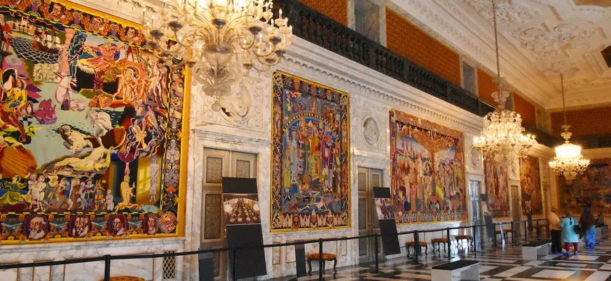 Sala de los Tapices del Palacio de Christiansborg en Copenhague, Dinamarca