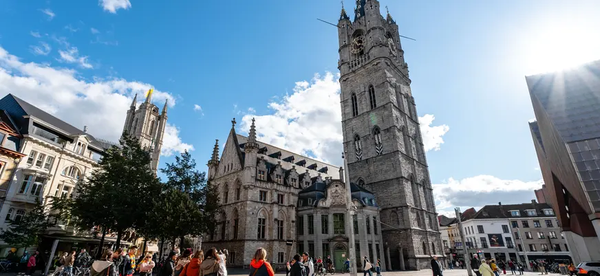Belfort, el gran campanario de Gante, guarda una gran cantidad de secretos. ¿Los descubres con nuestros guías expertos?