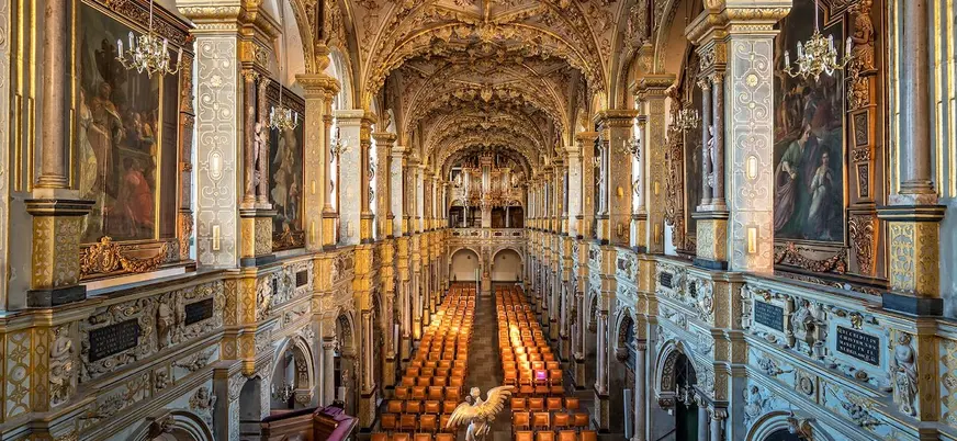 Interior del Museo Nacional de Historia en el Castillo de Frederiksborg