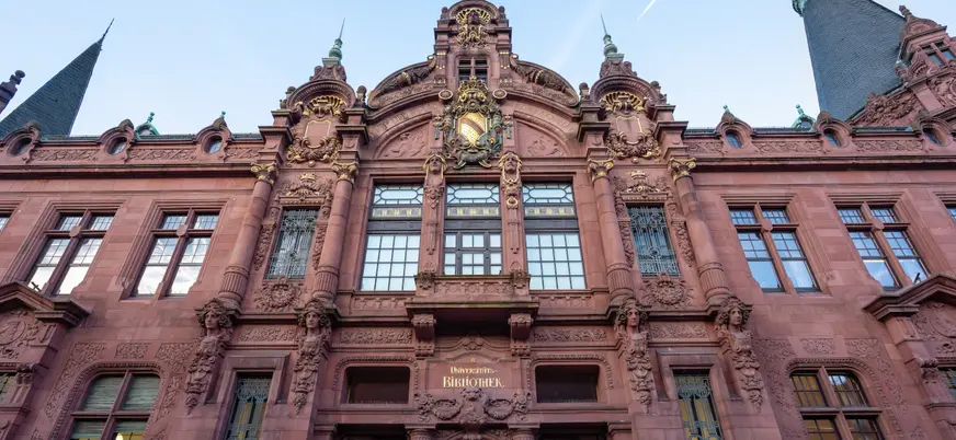 Biblioteca de la Universidad de Heidelberg, una de las instituciones más antiguas de Europa.