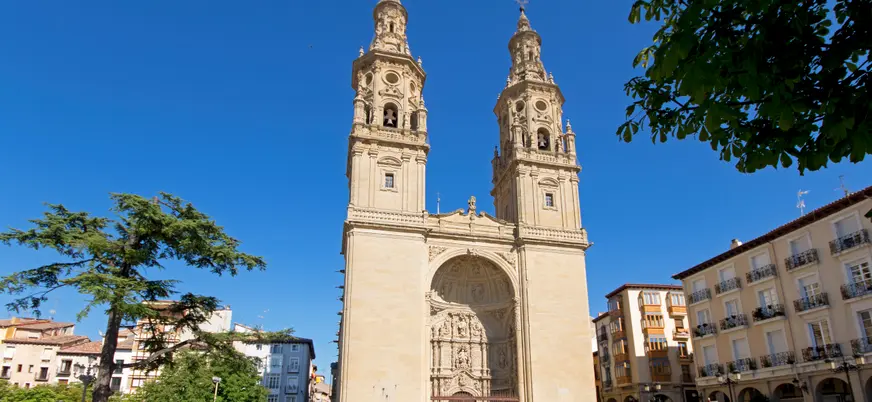 Portada principal de la Concatedral de Logroño