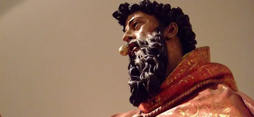 Estatua de San Ramón Nonato por Juan de Mesa.