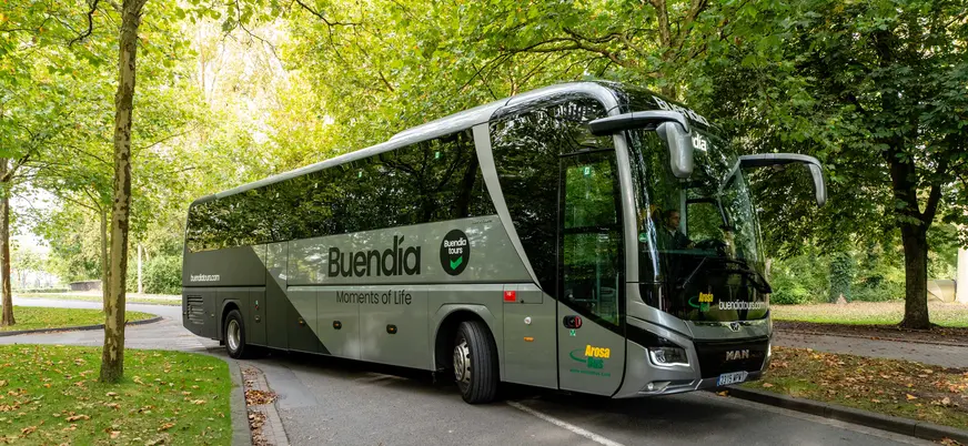Autobús que te lleva de excursión a Gante desde Bruselas.