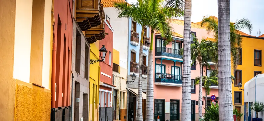 Casas en el barrio de la Renilla de Puerto de la Cruz.