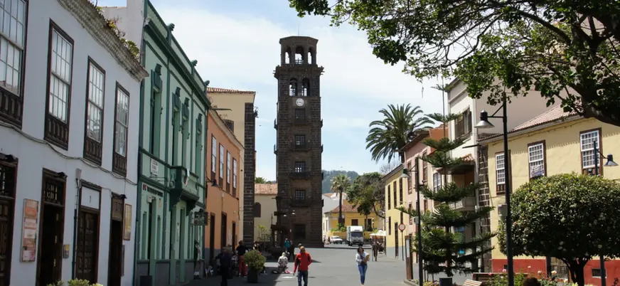 Torre de la Concepción, durante el recorrido del free tour de los misterios y leyendas de La Laguna.