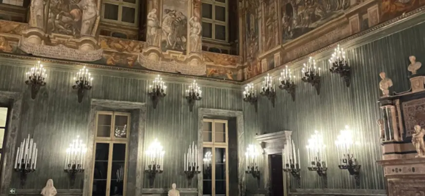 Habitación del Palacio Real de Turín, parte de las Residencias Reales de Saboya.