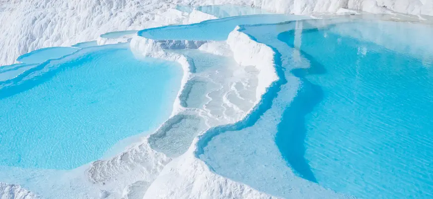 Las piscinas de Pamukkale son una delicia para todos los sentidos.