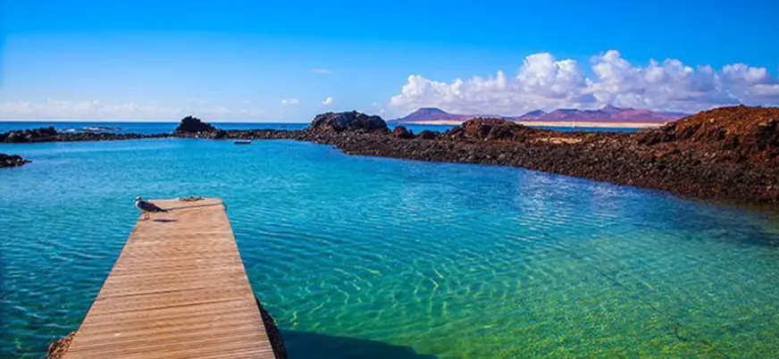 Las piscinas naturales de Isla de Lobos son de lo mejor para ver en tu visita.