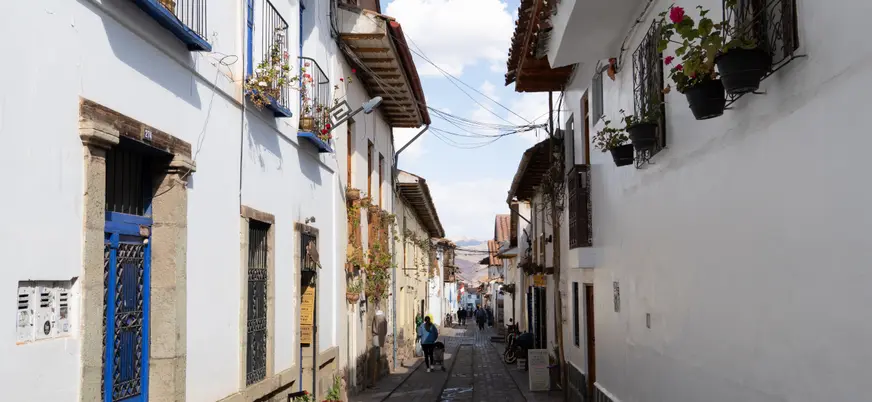 Calle tradicional del centro histórico de Cusco, por la que pasaremos en nuestro free tour.