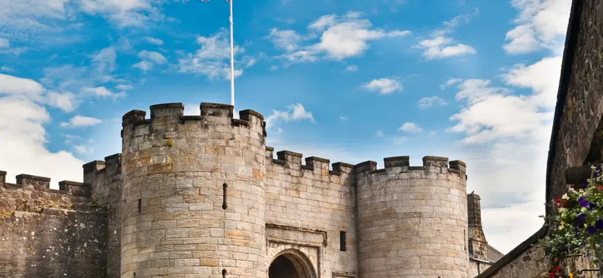 Entrada principal del Castillo de Stirling, lugar de reyes y guerreros en otra época.