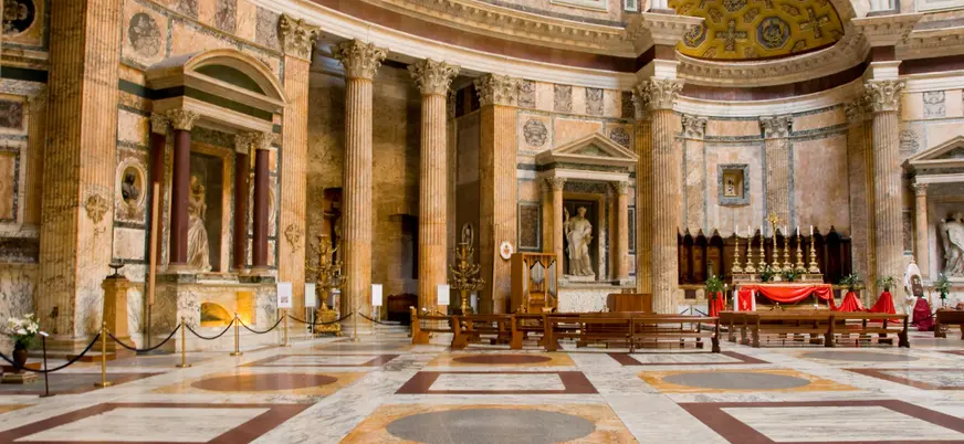 Interior del Panteón de Roma, del que podrás conocer la historia gracias a la audioguía.
