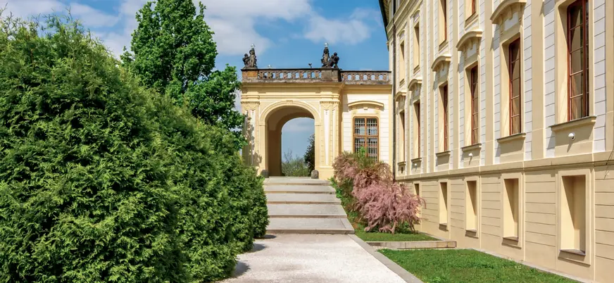 Jardines del antiguo palacio real del Castillo de Praga.