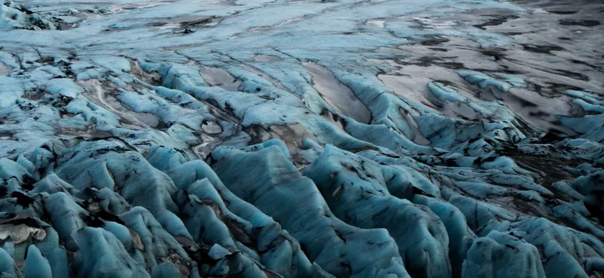 Glaciares azules del sur de Islandia