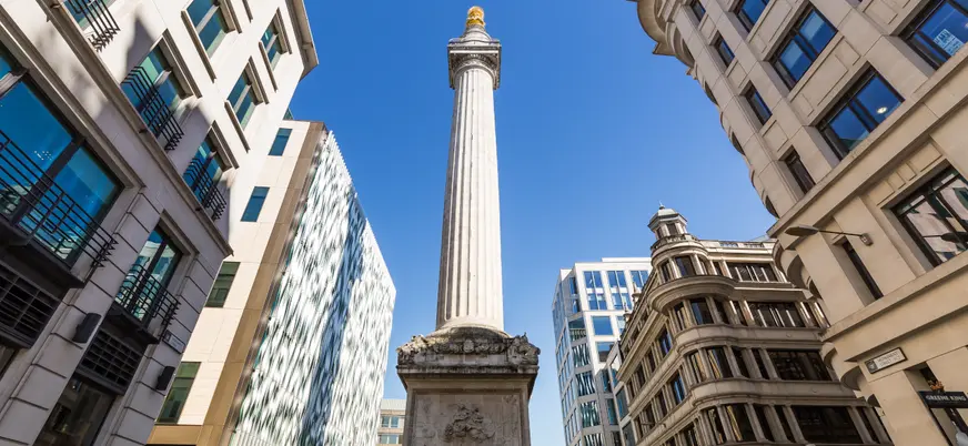 Monumento al gran incendio en Londres