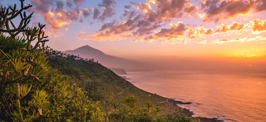 The Teide National Park with a view from the thing in Tenerife.