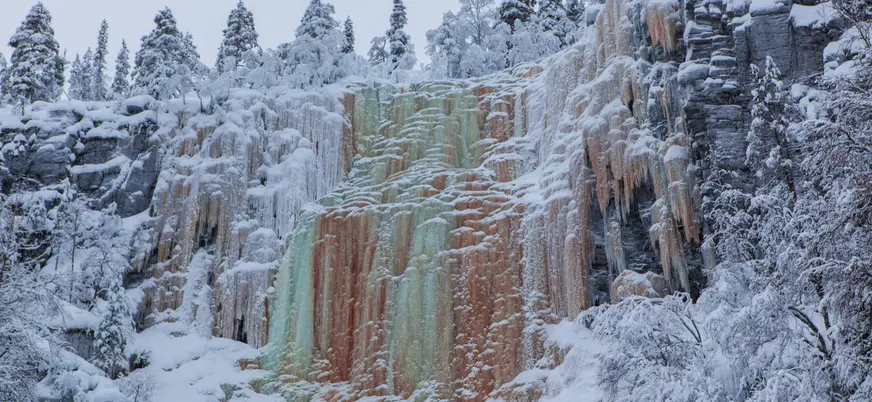 Cascadas de Korouoma en Finlandia