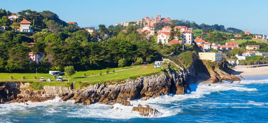 La playa de Comillas, Cantabria