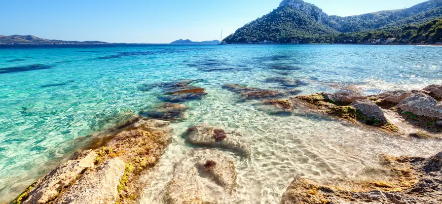 Playa de Formentor en Alcudia, Mallorca