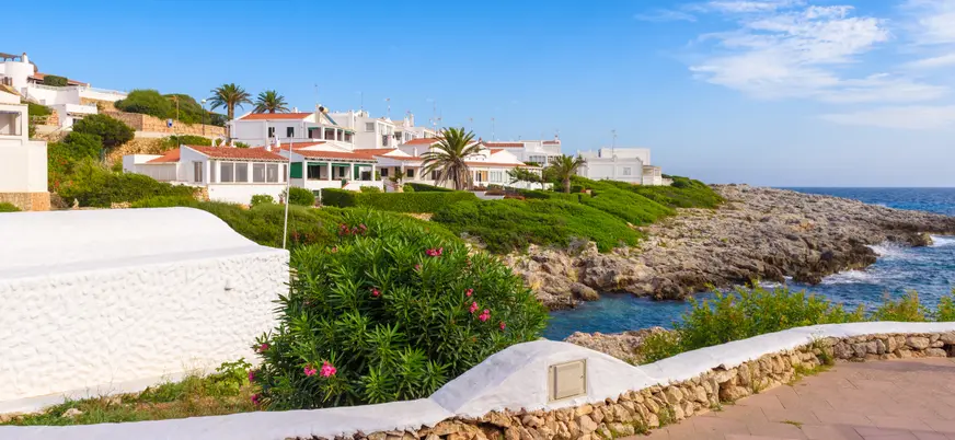 Imagen de la Cala Torret en Menorca