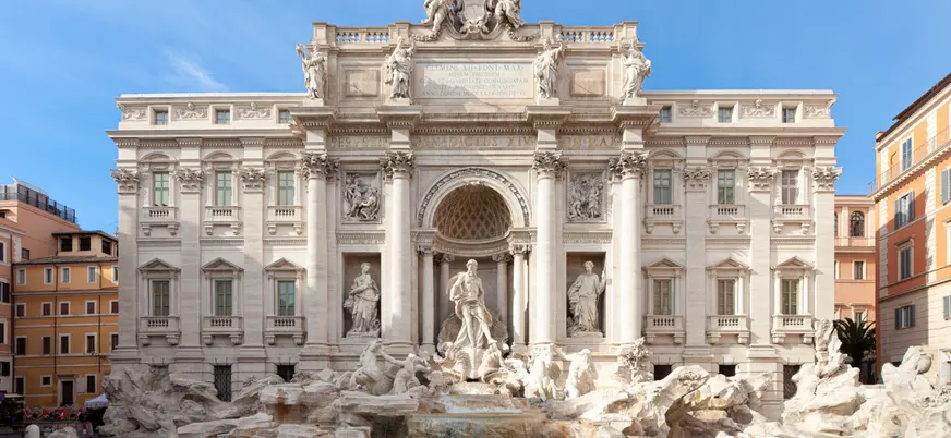Plano general de la Fontana di Trevi