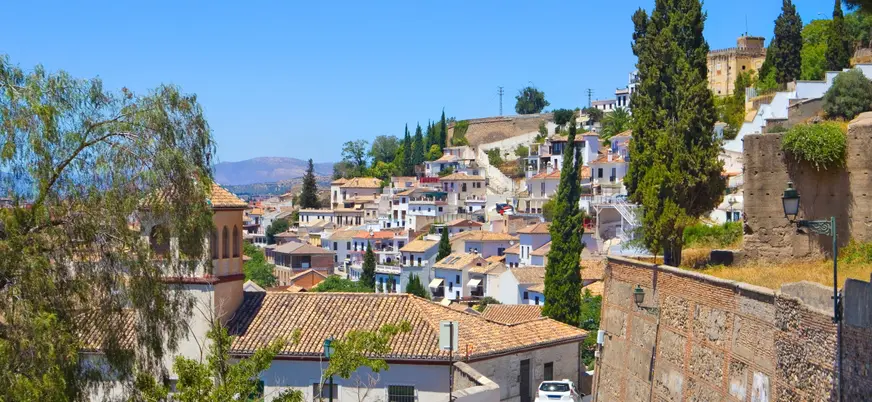 Vistas desde el mirador de la Lona en Granada