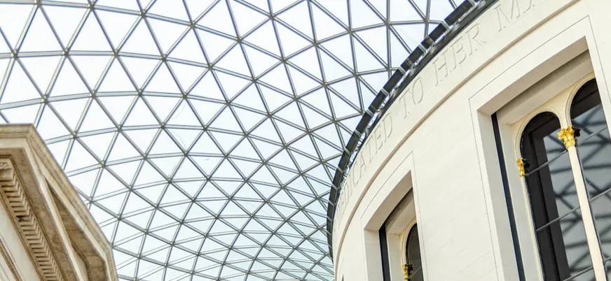 Galería interior del Museo Británico de Londres