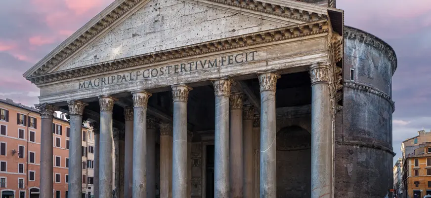 Plano general del Panteón de Roma