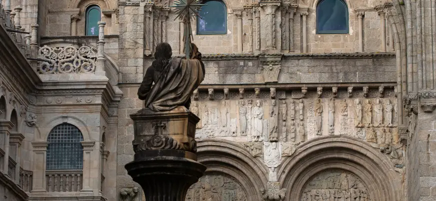 Plaza de las Platerías en Santiago de Compostela, uno de los lugares por los que pasa este free tour.