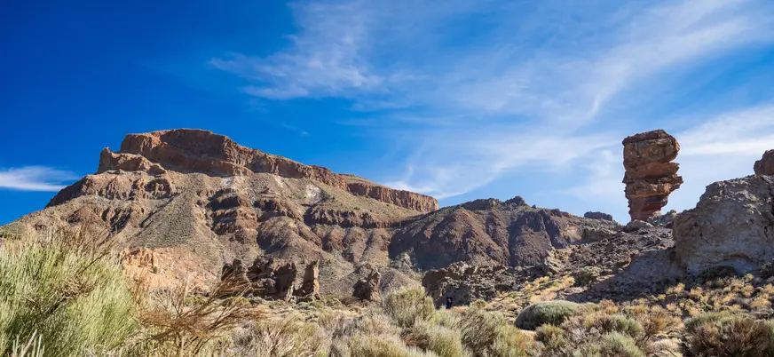 Uno de los roques que se ubican en el Parque Nacional del Teide, Tenerife