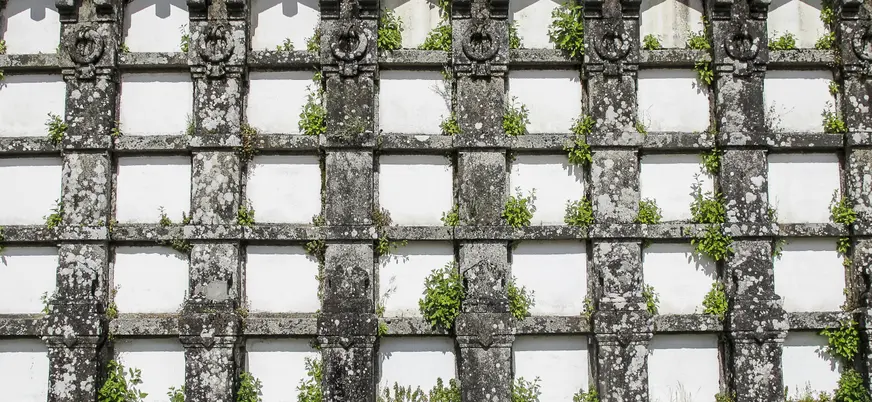 Tumbas del cementerio de Bonaval en Santiago.