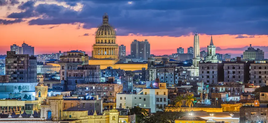 Vistas de la zona vieja de La Habana, Cuba