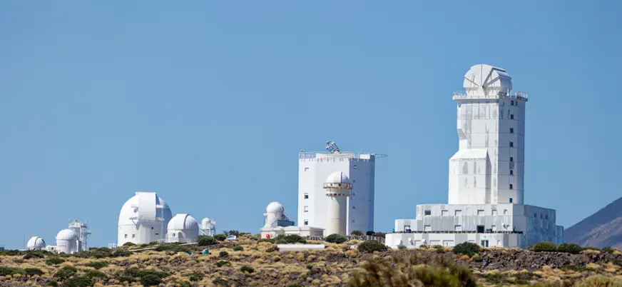 Infraestructura del Observatorio del Teide, en la isla de Tenerife.