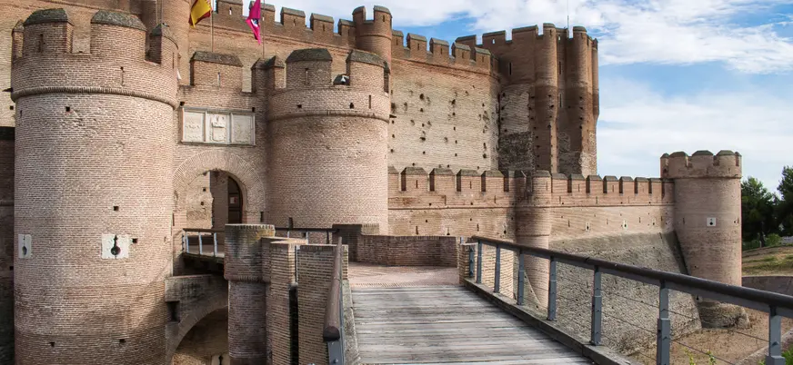 Entrada al Castillo de la Mota en Medina del Campo, Valladolid