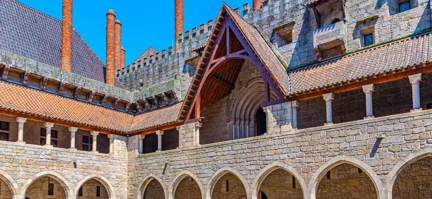 Patio interior del palacio de los Duques de Bragança, Guimaraes