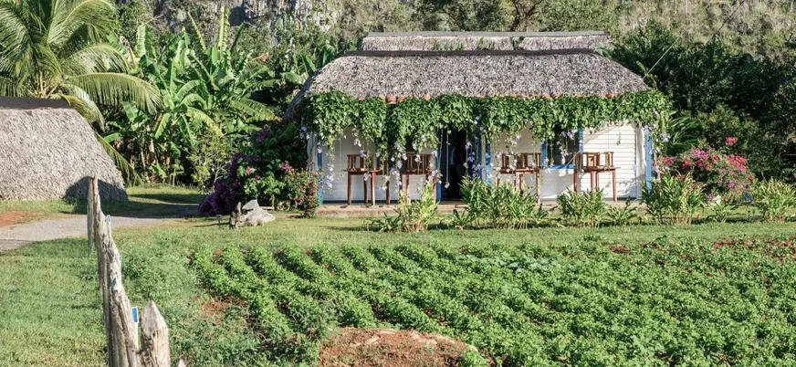 Casa típica del entorno de Viñales.
