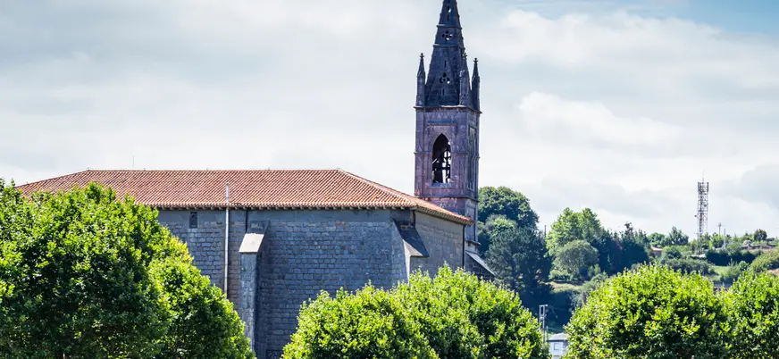 La iglesia de Santa María en Vizcaya, País Vasco