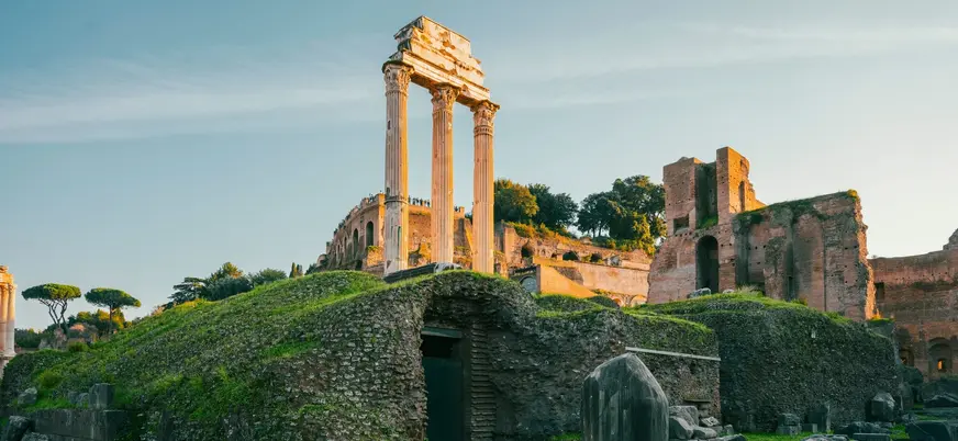 Ruinas Templo de Cástor y Pólux en el Foro Romano, Roma