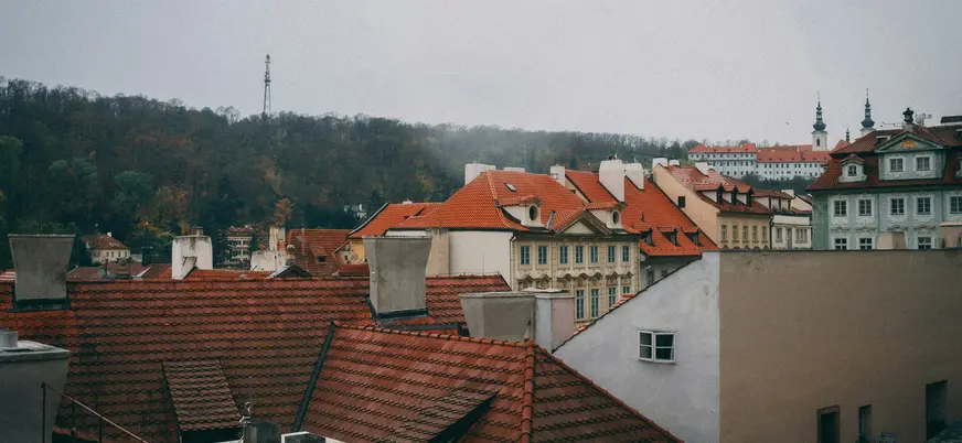 Tejados y vistas del casco viejo de Praga, República Checa