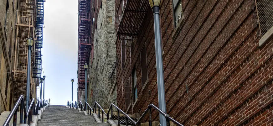 Escaleras icónicas del Joker en el Bronx, Nueva York, Estados Unidos