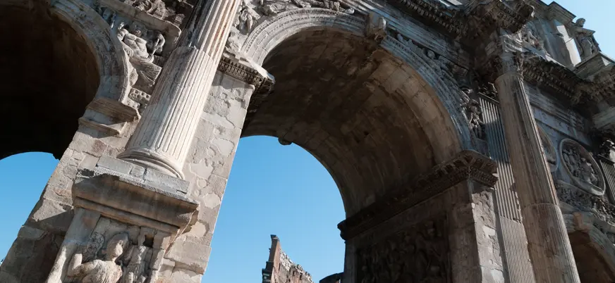 Detalles del Arco de Constantino, Roma
