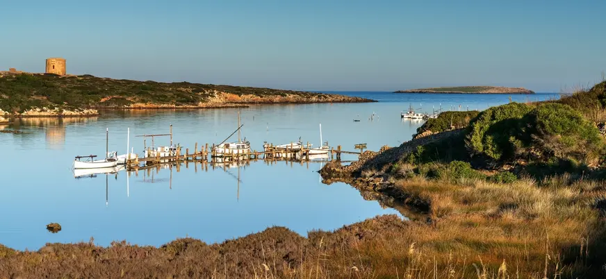 Panorámica del puerto romano de Sanitja
