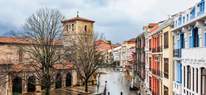 Plaza del casco histórico de Avilés
