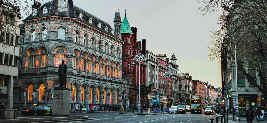 Calle College Green en Dublín