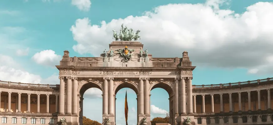 Arco del Triunfo del Parque del Cincuentenario en Bruselas.