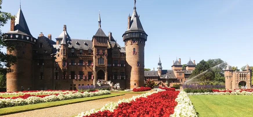 Jardines exteriores Castillo de Haar Haarzuilens Utrecht Países Bajos