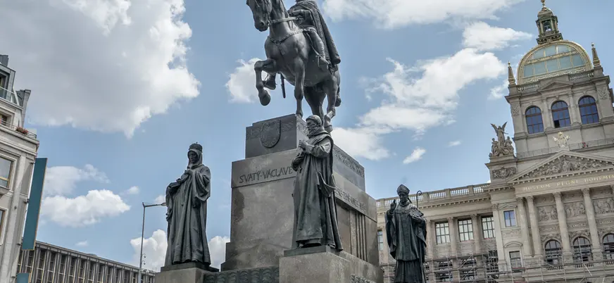Monumento a San Wenceslao en la Plaza Wenceslao de Praga, República Checa